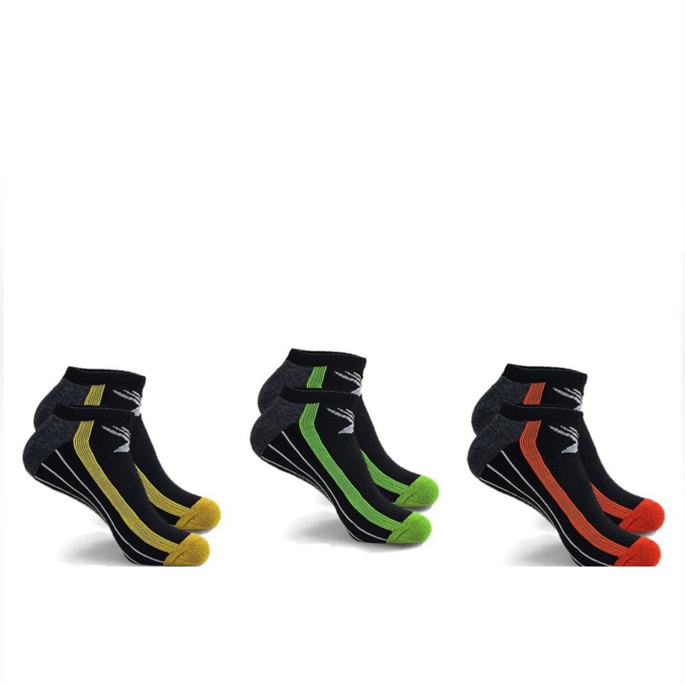(3) TagCo Extreme Fit Active Cushioned Ankle-Length Socks